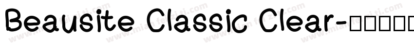 Beausite Classic Clear字体转换
